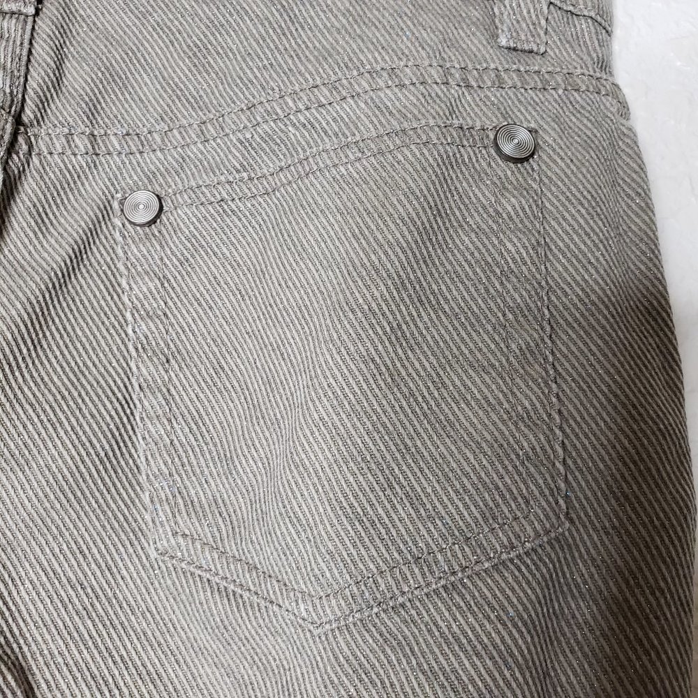 V Cristina Tan/Brown Corduroy Texture Jean Size 6 - Picture 11 of 16